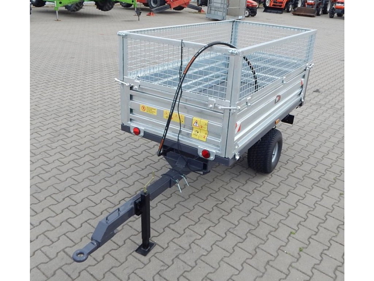 Vlek za traktor sklápěcí 110x215 cm 1,5 t nastavby