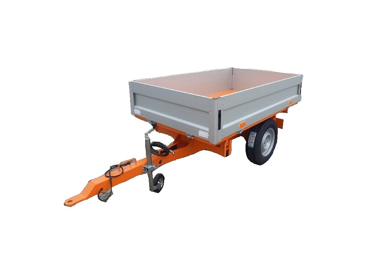 Vlek za traktor sklápěcí 120x205 1,5 t GeoGrass