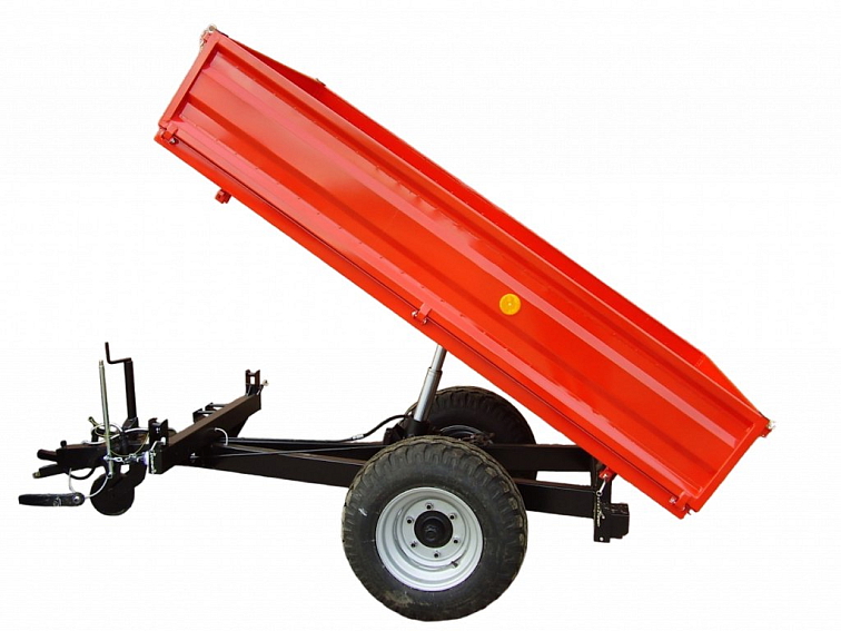 Vlek za traktor sklápěcí 150x250 cm 1,0 - 1,4 t s SPZ