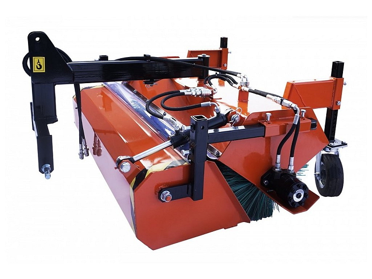 Zametací kartáč SW 150 cm se sběrným košem PŘEDVÁDĚCÍ STROJ