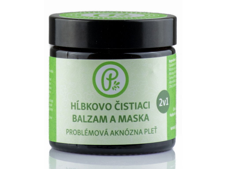 Hĺbkovo čistiaci balzam a maska 2v1 - Aknózna pleť 60ml