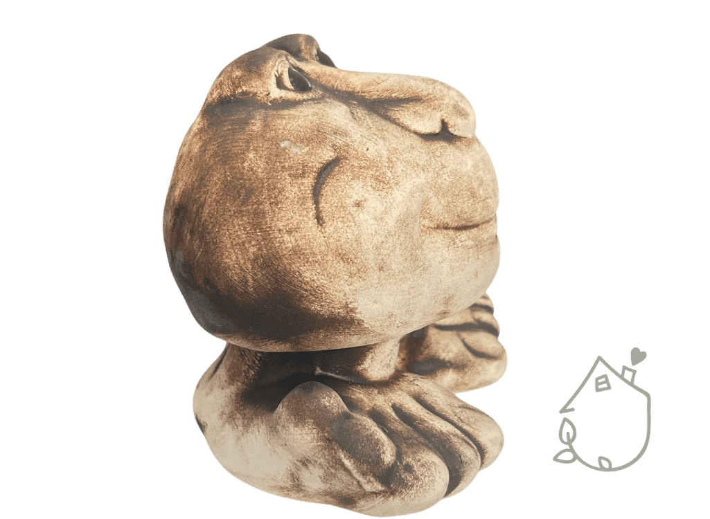 Keramika do zahrady na nožičkách Očíčko