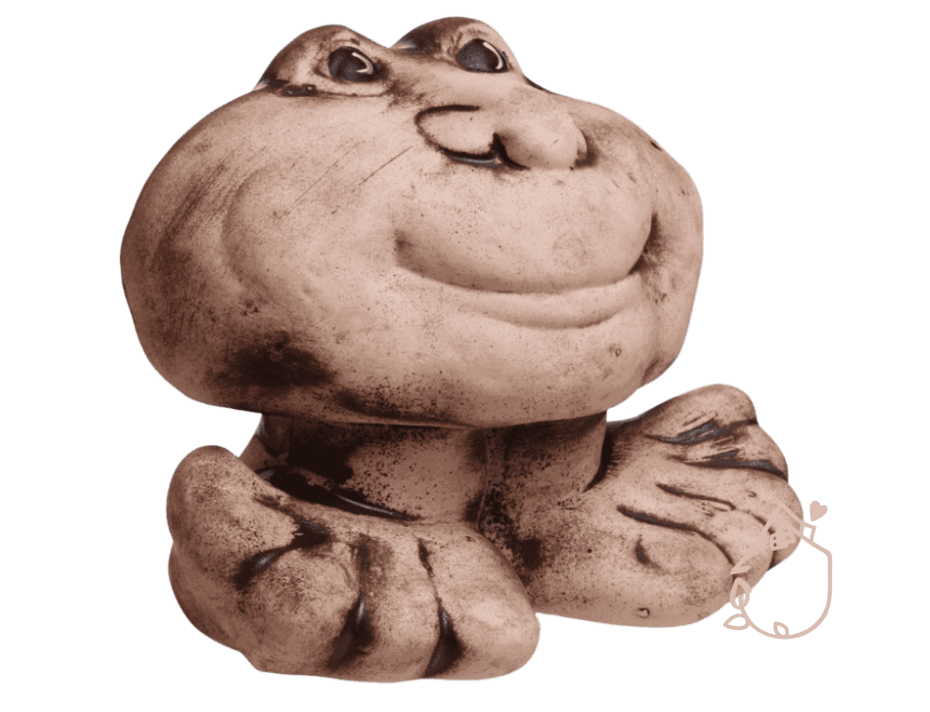 Keramika do zahrady na nožičkách Očíčko