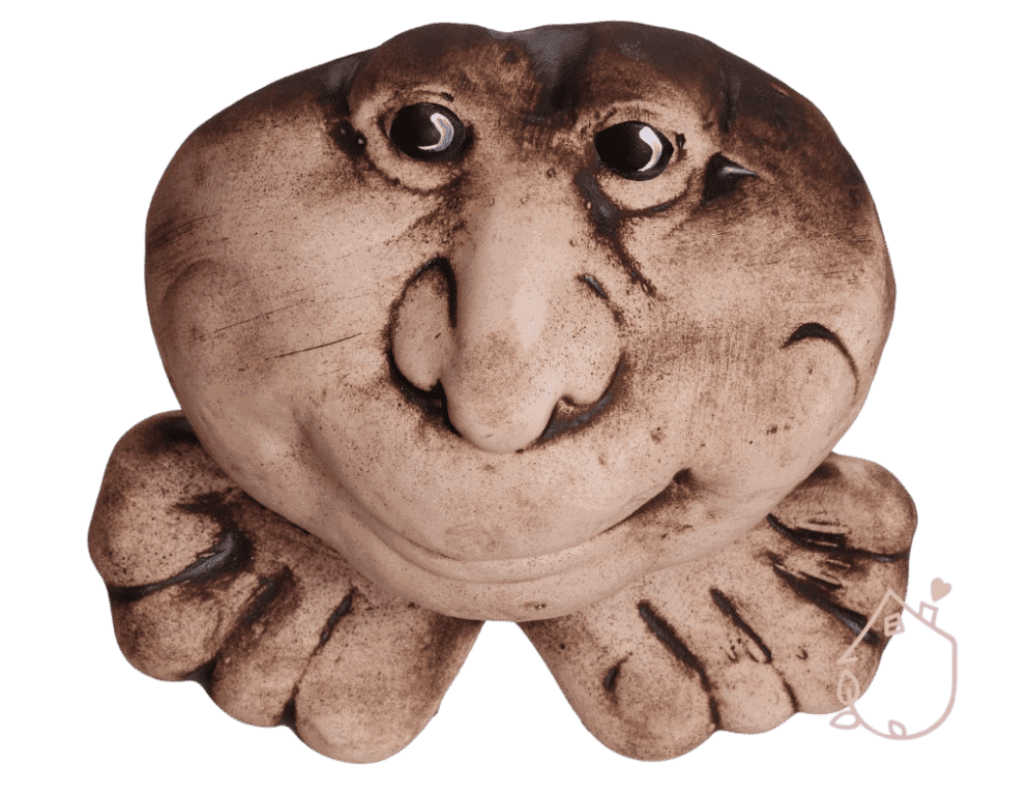 Keramika do zahrady na nožičkách Očíčko