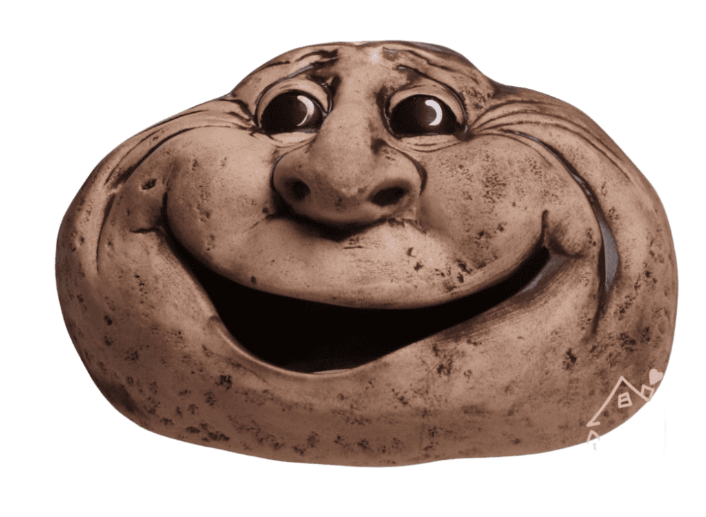 Smějící se kámen Dobrák s úsměvem