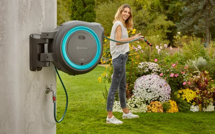 Akumulátorový nástěnný box na hadici PowerRoll XL35m SÓLO