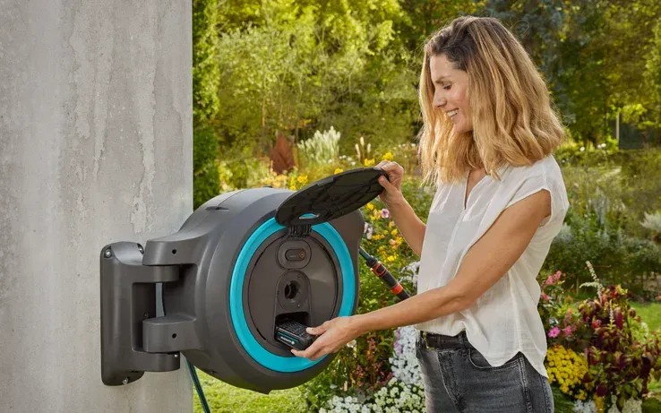 Akumulátorový nástěnný box na hadici PowerRoll XL - 35m