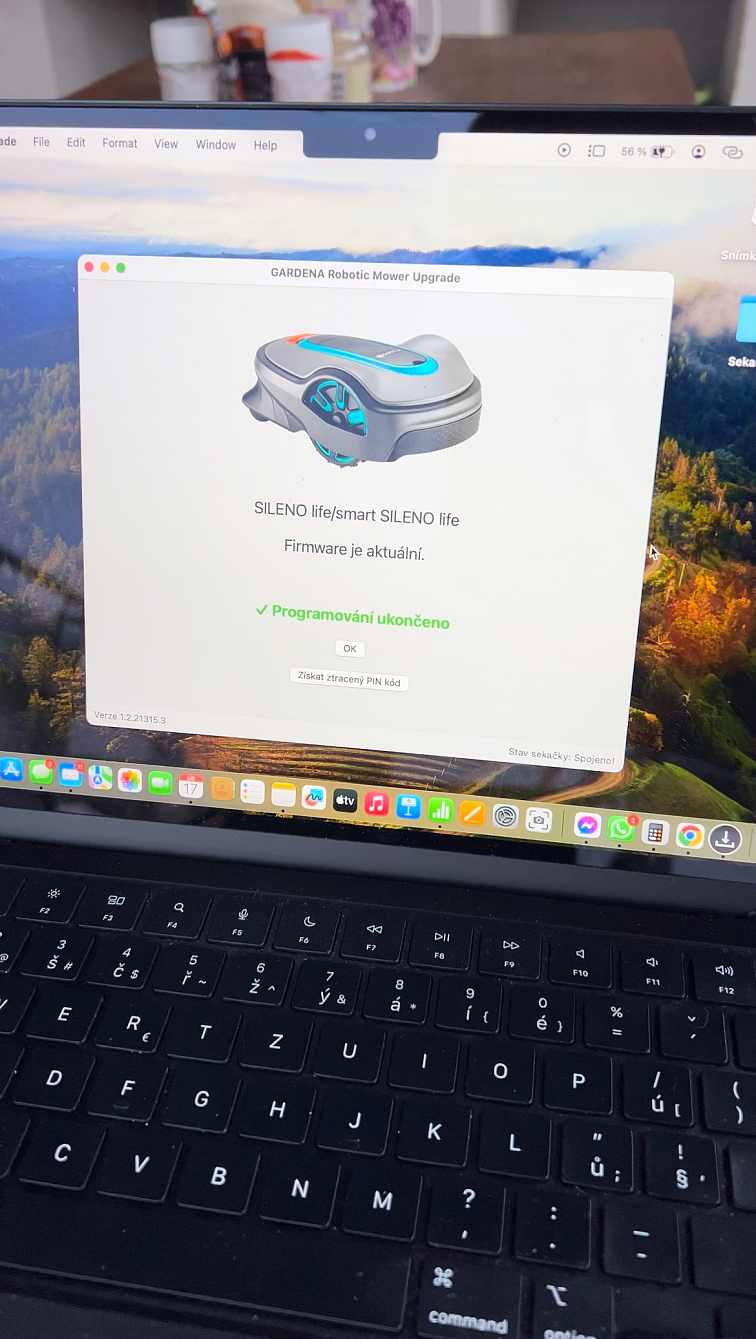 Zimní a předsezóní servis robota s čištěním