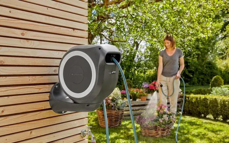 Nástěnný box na hadici RollUp M 20m bílý