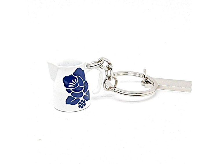 Keychain white jug