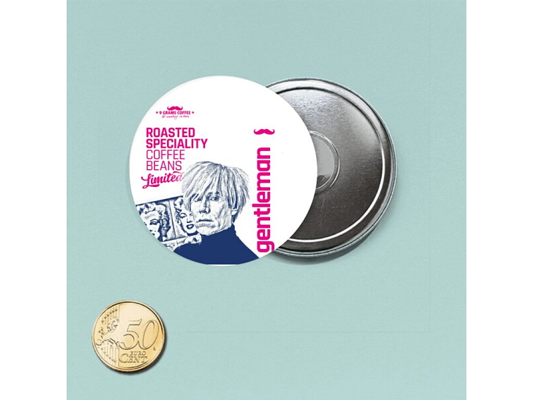 Magnetka Andy Warhol 44mm