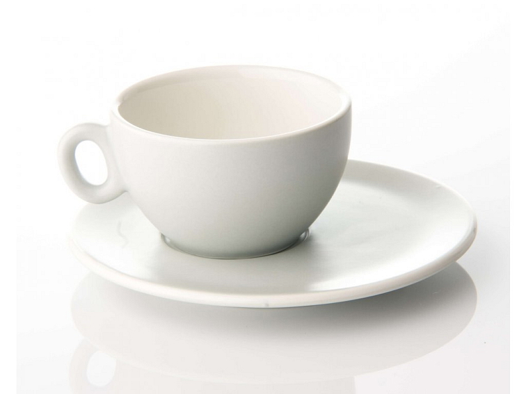 Šálka a podšálka cappuccino logo 9 Grams Coffee 190 ml