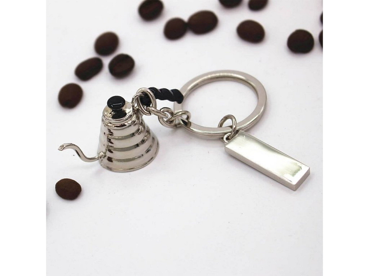 Keychain kettle silver