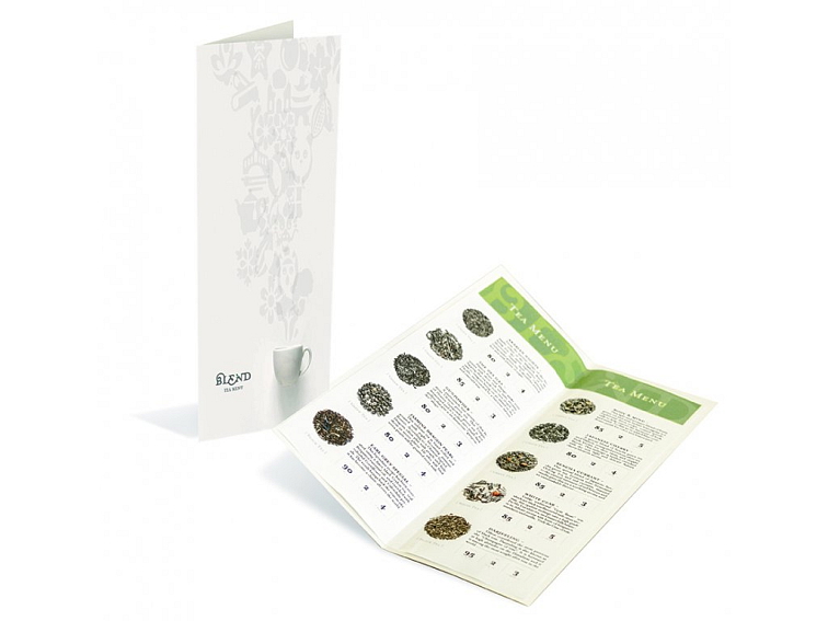 Blend tea čajové menu