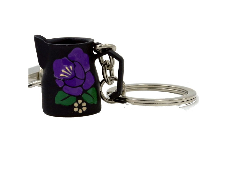 Keychain milk jug flower