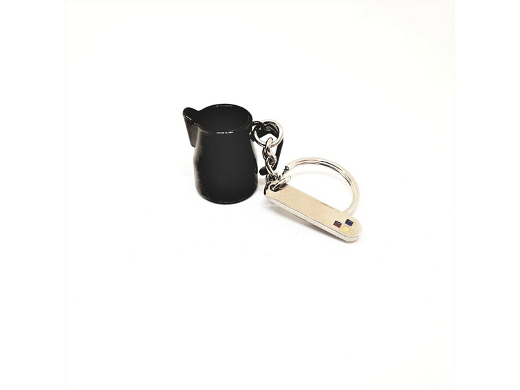 Keychain dark inox jug