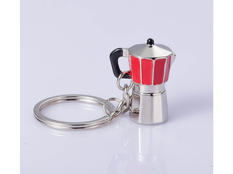 Keychain moka pot red