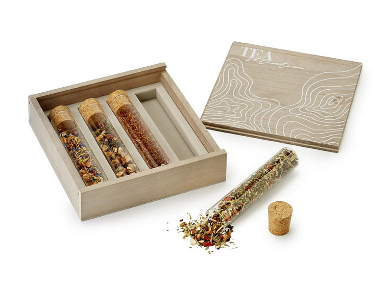 Wooden box Tea selection