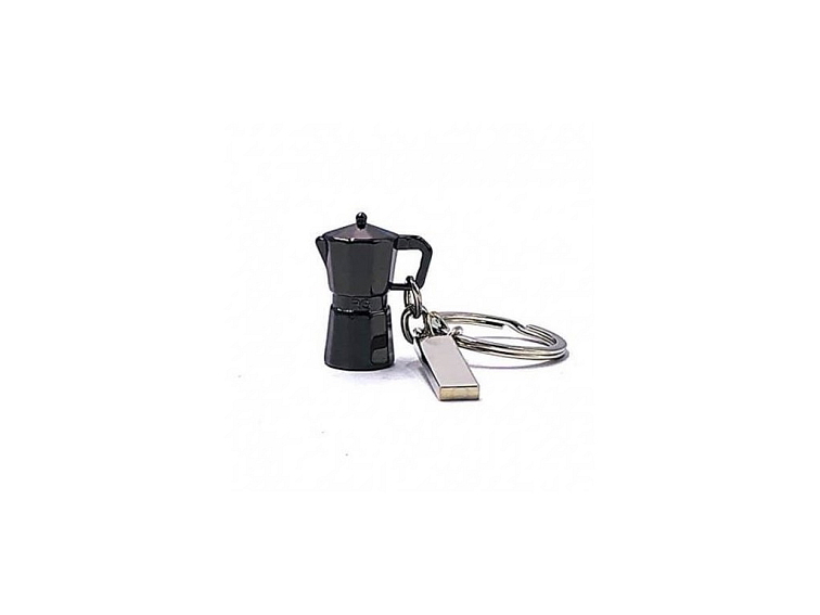 Keychain moka pot black