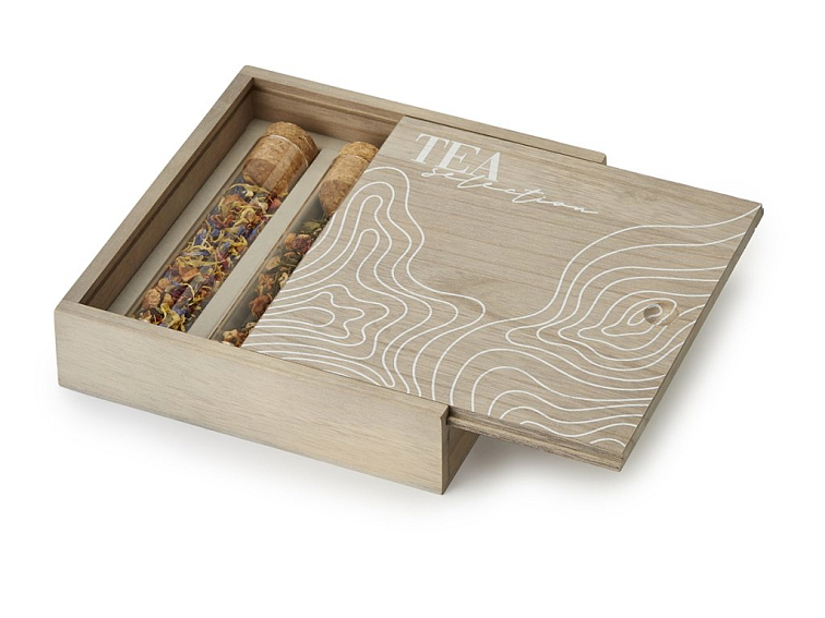 Wooden box Tea selection