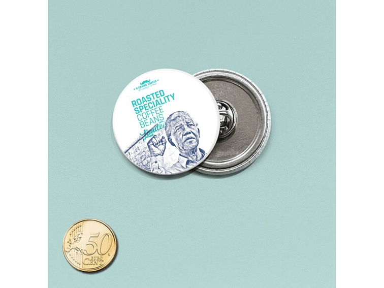 PIN Nelson Mandela 40mm