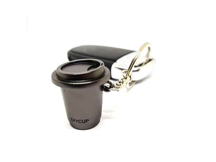 Keychain coffee cup black
