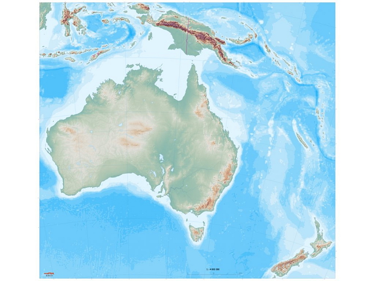 Sada šesti map kontinentů