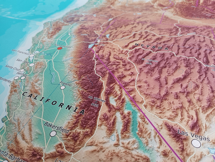 Objevte Spojené státy – velká výuková mapa