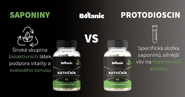 Kotvičník (Tribulus) - Extrakt z plodů s 90 % saponinů v kapslích