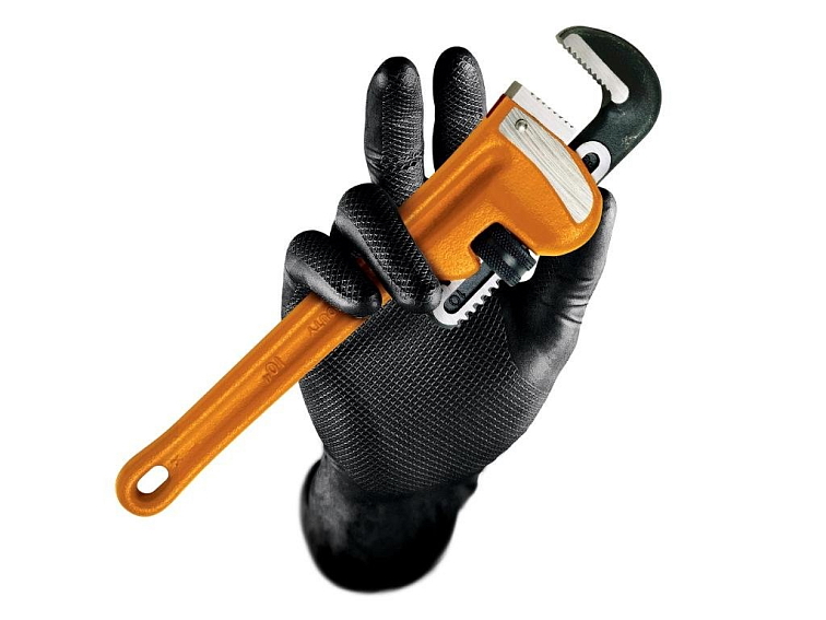 Jednorázové rukavice GRIPPAZ® 246A BLACK veľkosť L- 9