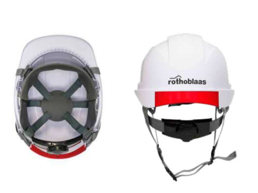 PRACOVNÁ PRILBA ROTHOBLAAS BIELA PRE BEZPEČNOSŤ NA PRACOVISKU V PRIEMYSLE A STAVEBNÍCTVE