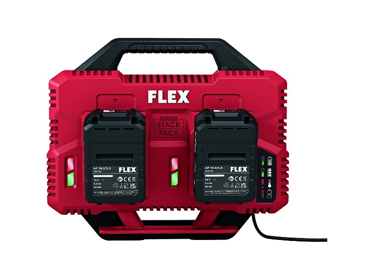 FLEX CA SP 2x 12/18 Dvojitá rýchlonabíjačka 12/18 V