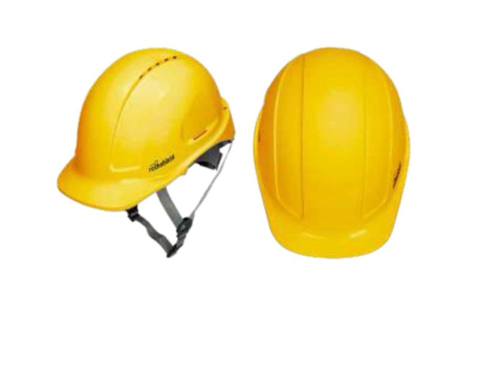 PRACOVNÁ PRILBA ROTHOBLAAS ŽLTÁ PRE BEZPEČNOSŤ NA PRACOVISKU V PRIEMYSLE A STAVEBNÍCTVE