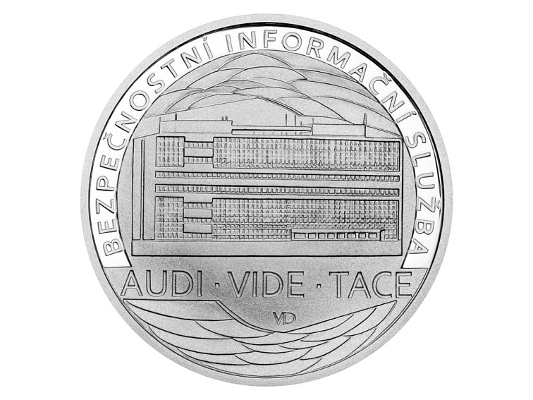 Stříbrná mince 100 Kč 2024 Bezpečnostní informační služba Proof