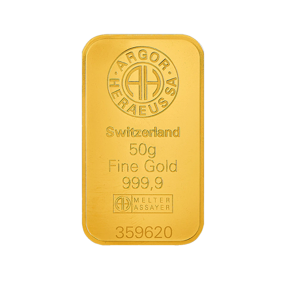 Argor-Heraeus Zlatý slitek 50 g
