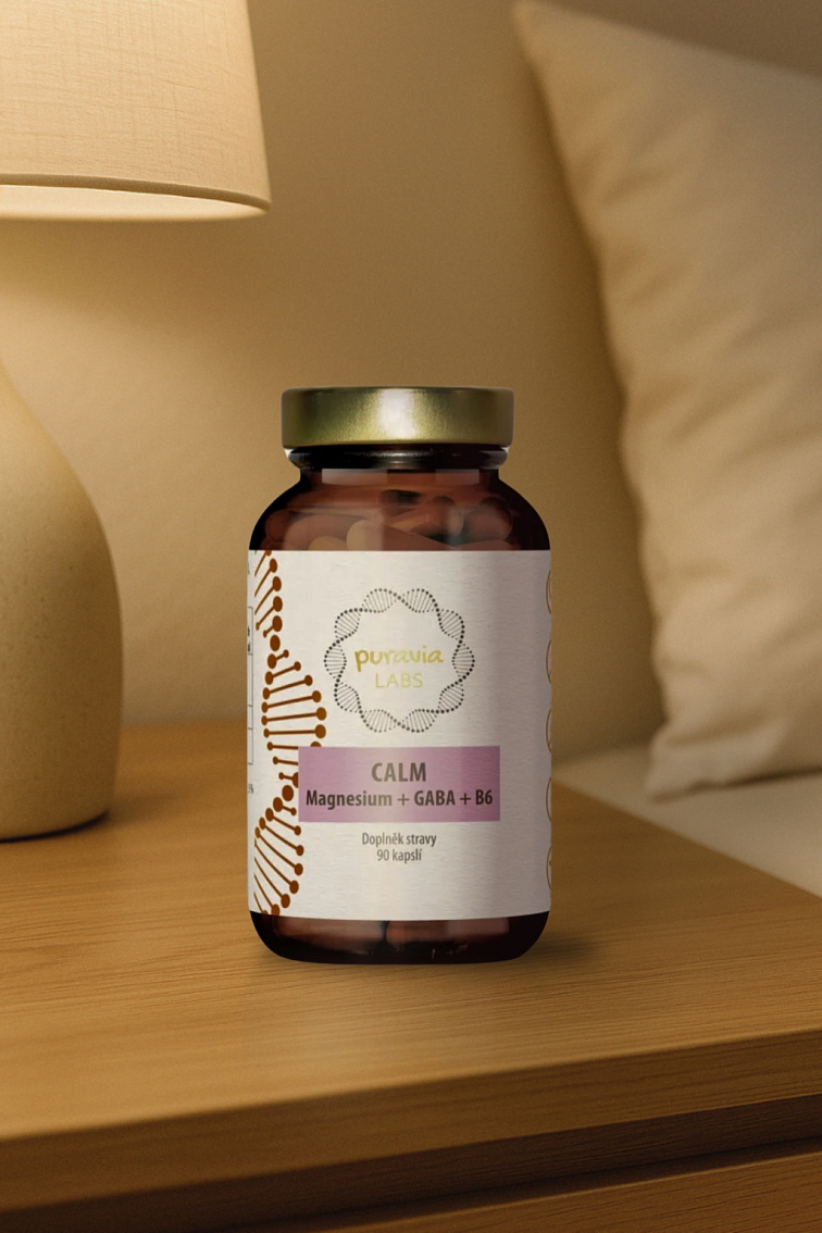 CALM Magnesium + GABA + B6, 90 kapsúl