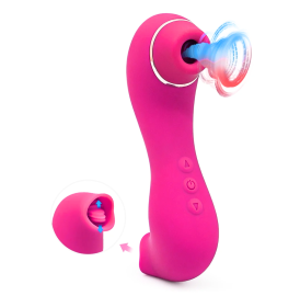 Oboustranný stimulátor klitorisu Romant Laurence růžový