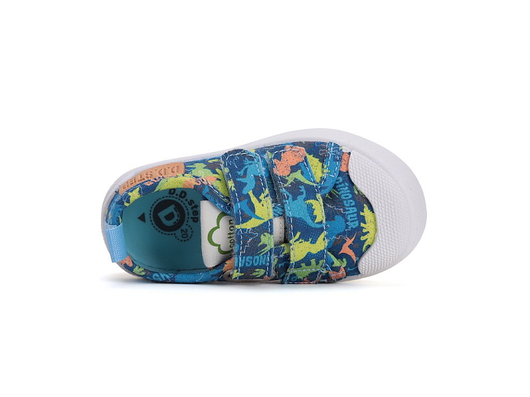 D.D. Step - Detské chlapčenské plátenky C096-51352A Bermuda Blue