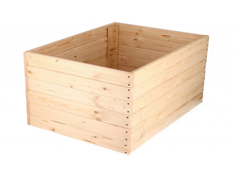 Dřevěný vyvýšený záhon 120 x 60 x 60 cm