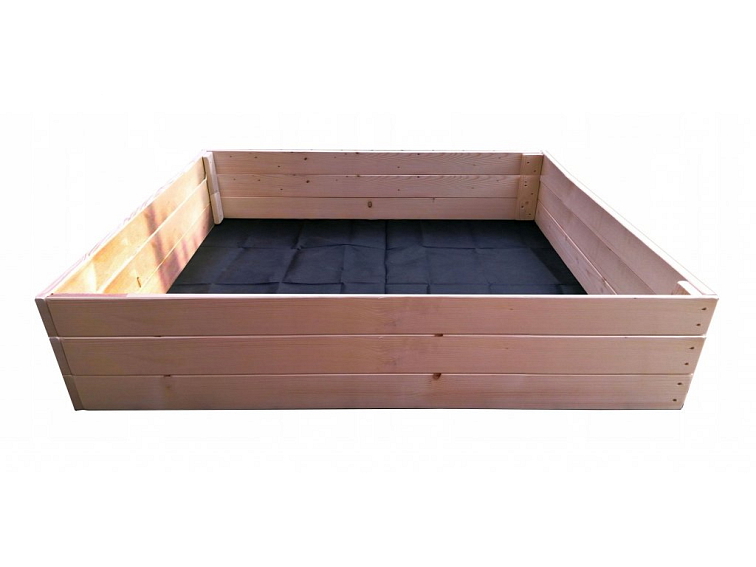 Dřevěný vyvýšený záhon 120 x 60 x 30 cm