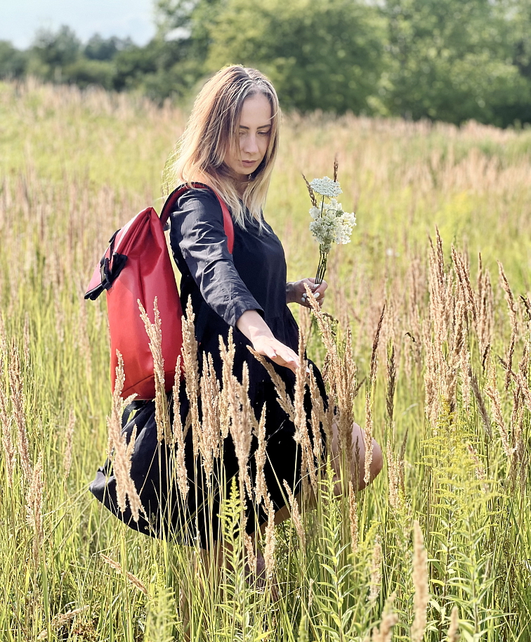 Červený voděodolný unisex batoh "Alex"