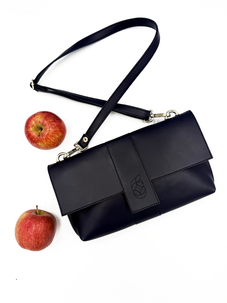 Crossbody kabelka LUCIA se dvěma popruhy modrá