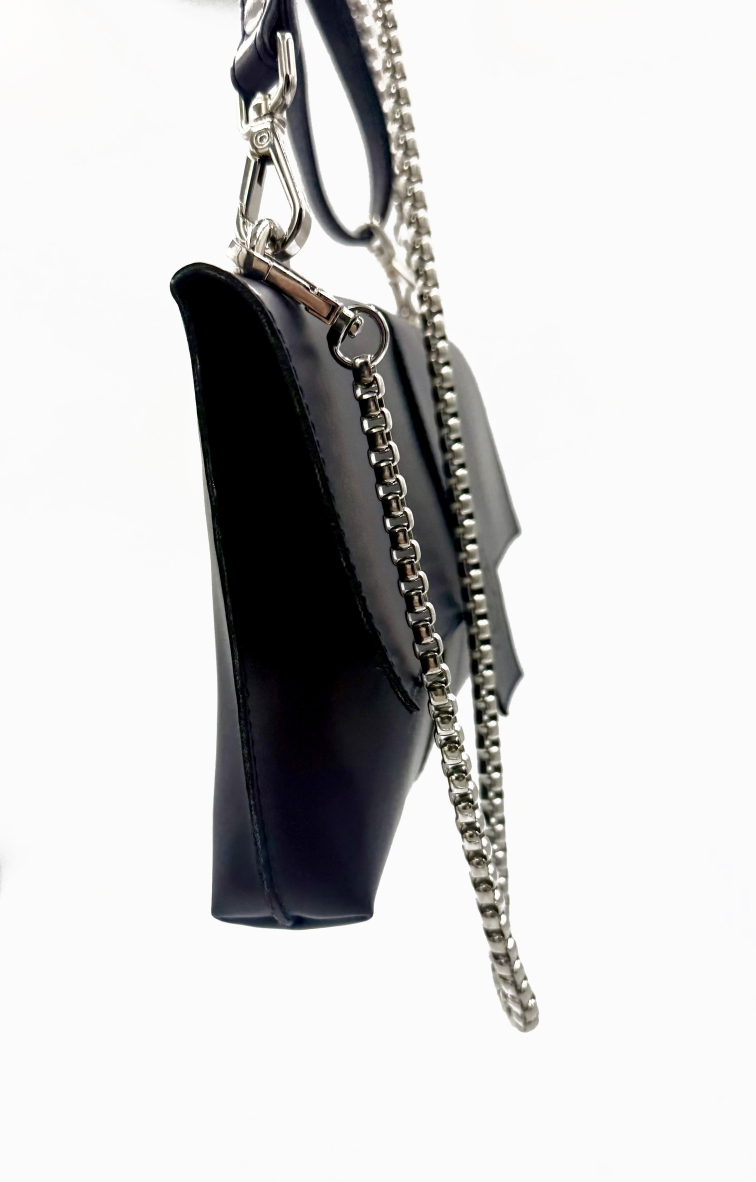 Crossbody kabelka LUCIA se dvěma popruhy modrá