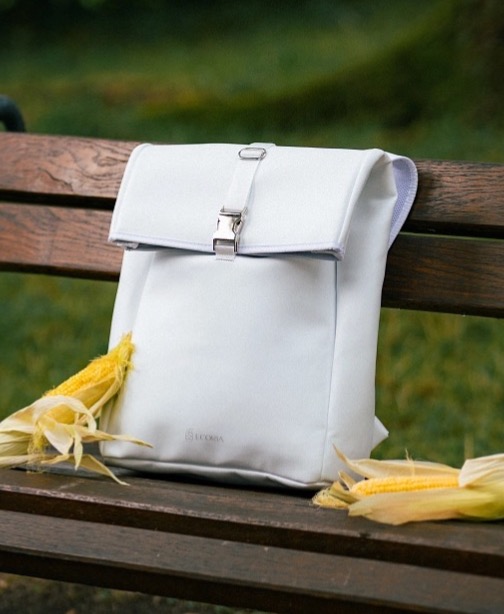 Bílý voděodolný unisex batoh "Alex"