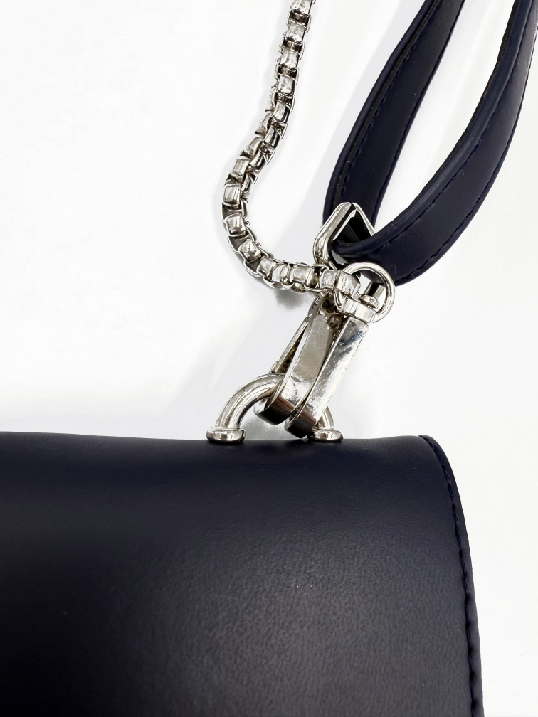 Crossbody kabelka LUCIA se dvěma popruhy modrá