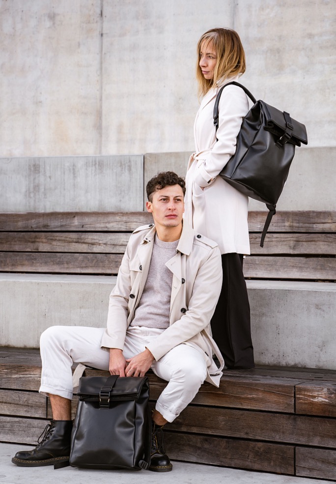 Černý unisex batoh "Alex"