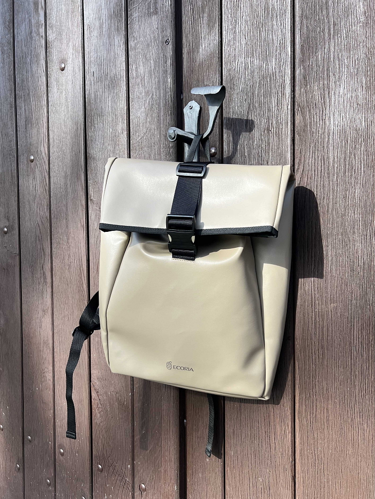 Béžový voděodolný unisex batoh "Alex"