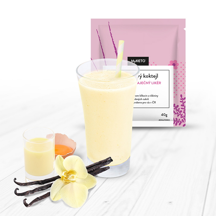 MyKETO Proteinový koktejl s příchutí vaječného likéru
