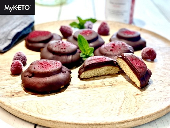 MyKETO Proteinový koktejl s příchutí malina 5 porcí