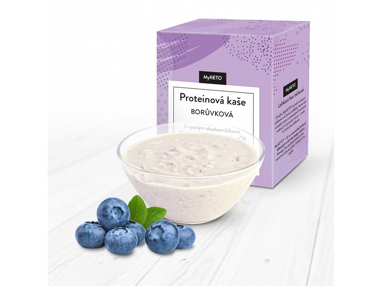MyKETO Proteinová kaše s borůvkami a beta glukany 5 porcí